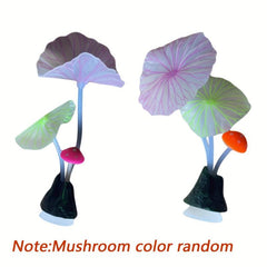 Artificial Luminous Lotus for Aquarium and Fish Tank