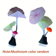 Artificial Luminous Lotus for Aquarium and Fish Tank