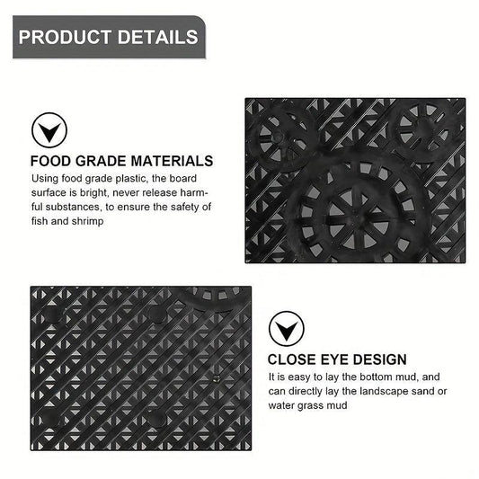 2pcs Aquarium Bottom Filter Plate PVC Gravel Filter Plate