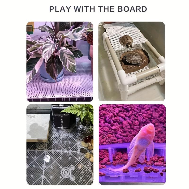 2pcs Aquarium Bottom Filter Plate PVC Gravel Filter Plate