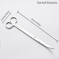 Aquarium Scissor Tweezers Tool Set Stainless Steel Aquatic Plants Maintenance