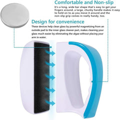Magnetic Algae Scraper for Aquariums Easy Clean Glass Cleaner