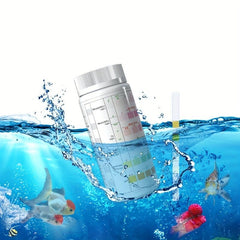 100pcs Fish Tank Test Kit Fresh/Salt Water PH Nitrite Nitrate Chlorine Hardness