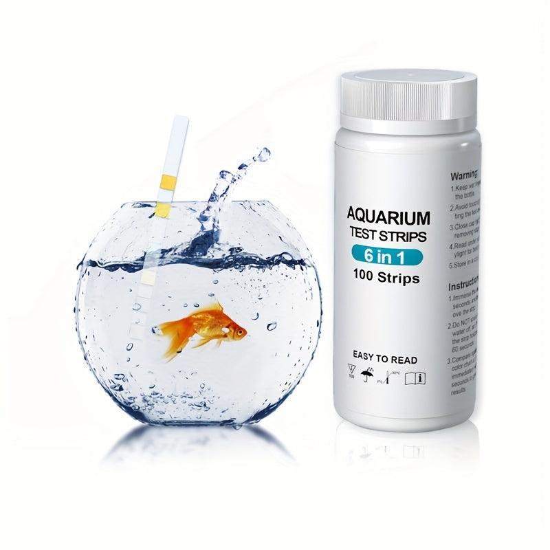 100pcs Fish Tank Test Kit Fresh/Salt Water PH Nitrite Nitrate Chlorine Hardness