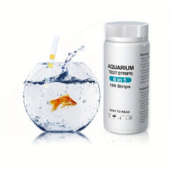 100pcs Fish Tank Test Kit Fresh/Salt Water PH Nitrite Nitrate Chlorine Hardness