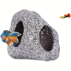 Betta Fish Tank Accessories Rock Cave Decor For Shrimp Cichlid