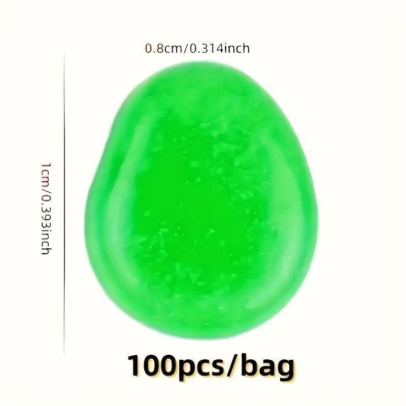 100pcs Glow In The Dark Pebbles Rocks for Indoor and Outdoor Decoration