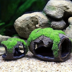 Wine Barrel Cave Fish Hidden Cave Resin Aquarium Decor