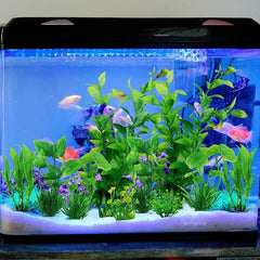 10pcs Aquarium Decor Green Plants Plastic Plants for Fish Tank