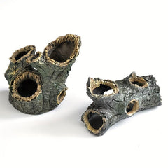 Tree Hole Fish Tank Aquarium Resin Decoration Hideaway House