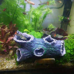 Tree Hole Fish Tank Aquarium Resin Decoration Hideaway House