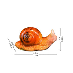 Mini Mushroom and Snail Figurines for Aquarium Decoration