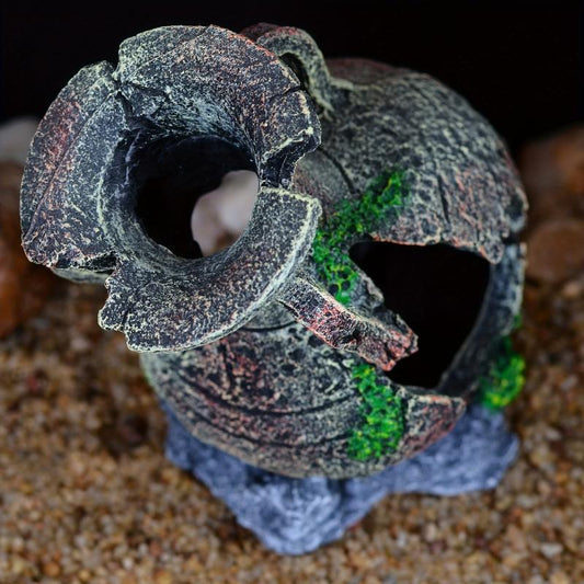 Aquarium Broken Bucket Fish Hiding Cave Decoration