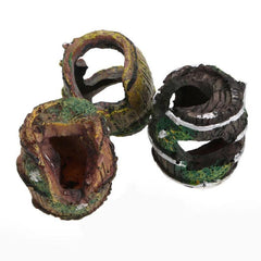 Aquarium Resin Barrel Cave Ornament Decoration