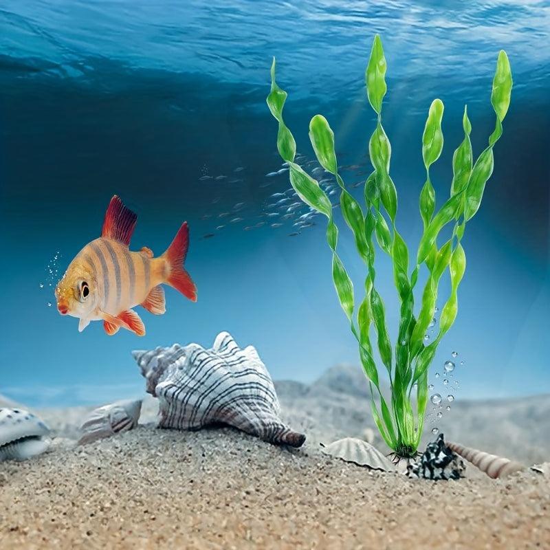 10pcs Simulation Water Grass Plastic Fish Tank Plant Decoration