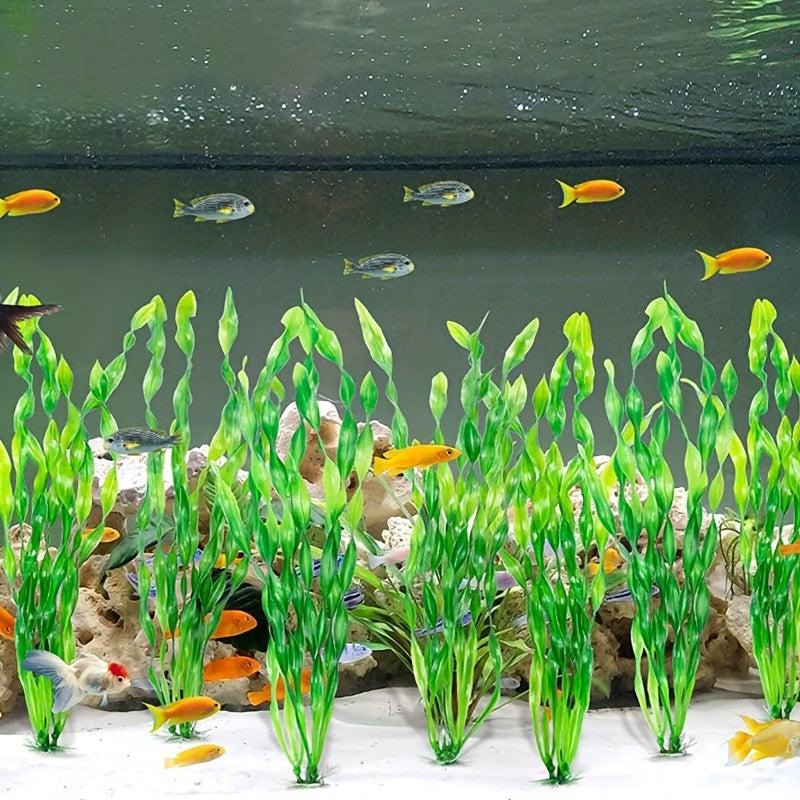 10pcs Simulation Water Grass Plastic Fish Tank Plant Decoration