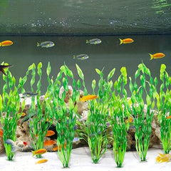 10pcs Simulation Water Grass Plastic Fish Tank Plant Decoration