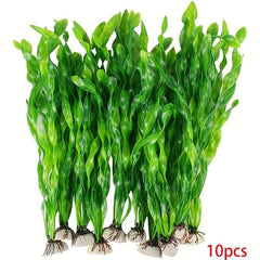 10pcs Simulation Water Grass Plastic Fish Tank Plant Decoration