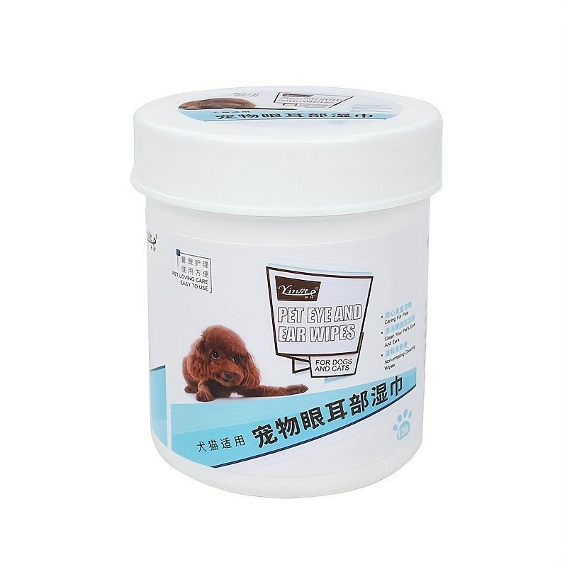 Pet Eye Wash Pads for Dogs and Cats - Gentle and Effective Eye Cleaning Wipes