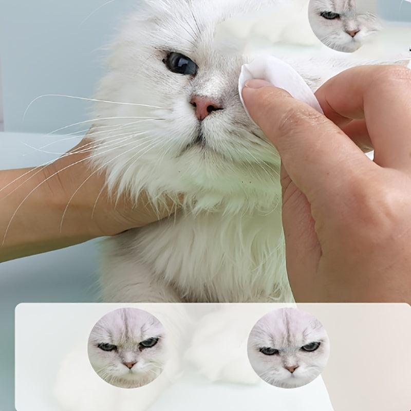 Pet Eye Wash Pads for Dogs and Cats - Gentle and Effective Eye Cleaning Wipes