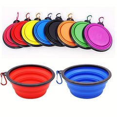 Collapsible Dog Bowl Portable for Walking and Traveling
