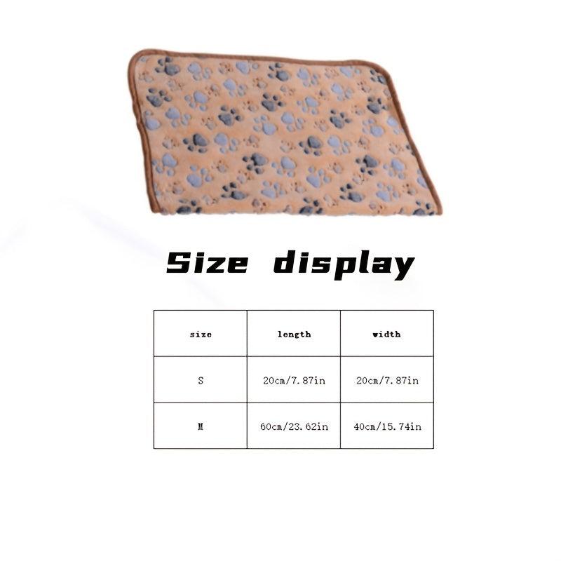 Soft Paw Print Blanket for Small Animals - Ideal for Hamsters & Guinea Pigs