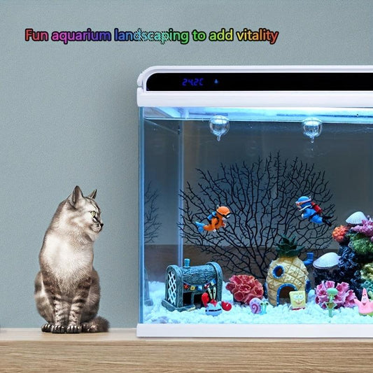Aquarium Decoration Diver Fish Tank Accessory