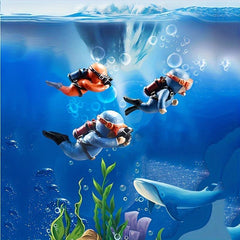 Aquarium Decoration Diver Fish Tank Accessory