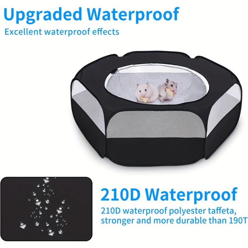 Waterproof Small Pet Cage Tent Portable Foldable Outdoor Exercise Yard Fence