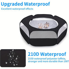 Waterproof Small Pet Cage Tent Portable Foldable Outdoor Exercise Yard Fence