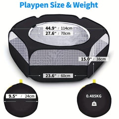 Waterproof Small Pet Cage Tent Portable Foldable Outdoor Exercise Yard Fence