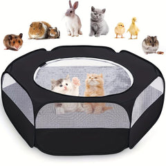 Waterproof Small Pet Cage Tent Portable Foldable Outdoor Exercise Yard Fence