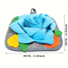 Snuffle Pad Rabbit Toy Foraging Mat Slow Feeding Polar Fleece Small Pet Supplies