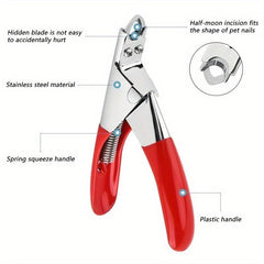 Pet Nail Clipper for Dogs Cats Stainless Steel Nail Cutter