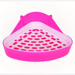Pet Toilet for Small Animals Corner Litter Tray Bedding Box
