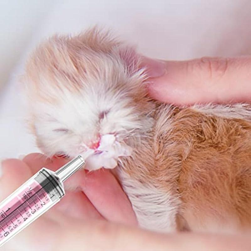 10pcs 10ml Syringes with Cap for Pet Feeders Labs Liquid Dispensing