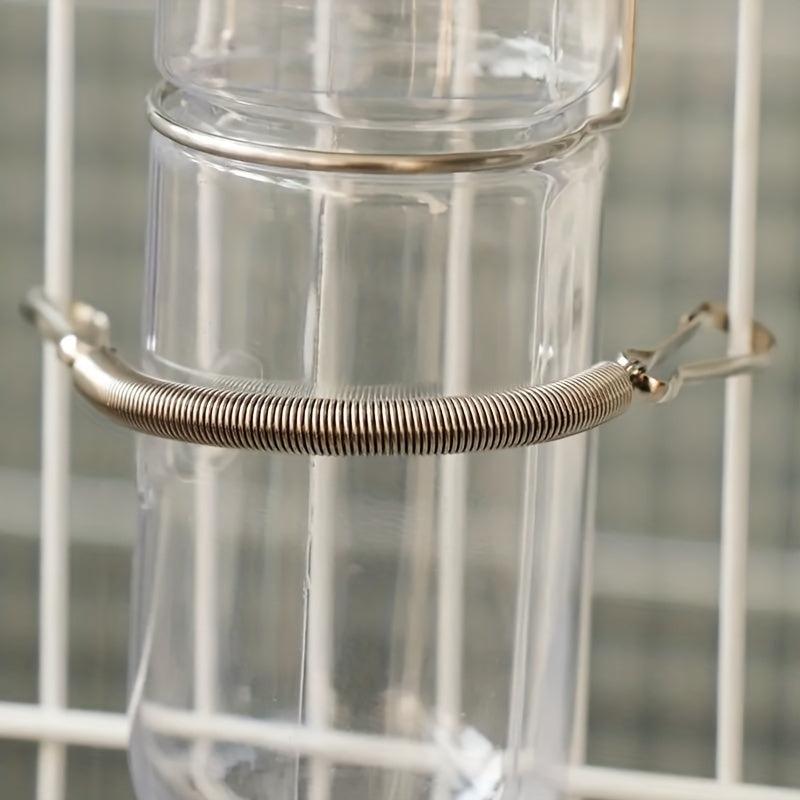2pcs Spring Clips Rabbit Water Dispenser Bottle For Small Animals