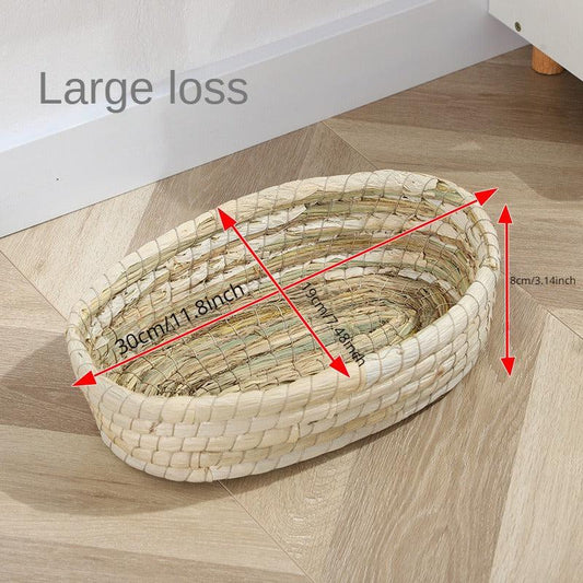 Hand Woven Rabbit Grass Nest for Small Pets