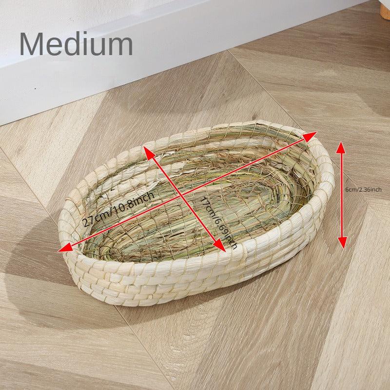 Hand Woven Rabbit Grass Nest for Small Pets