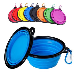 1pc Portable Extra Large Dog Bowl Foldable Silicone Pet Travel Bowl
