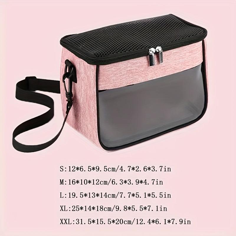 Portable Breathable Hamster Carrier Bag Adjustable Strap for Small Animals