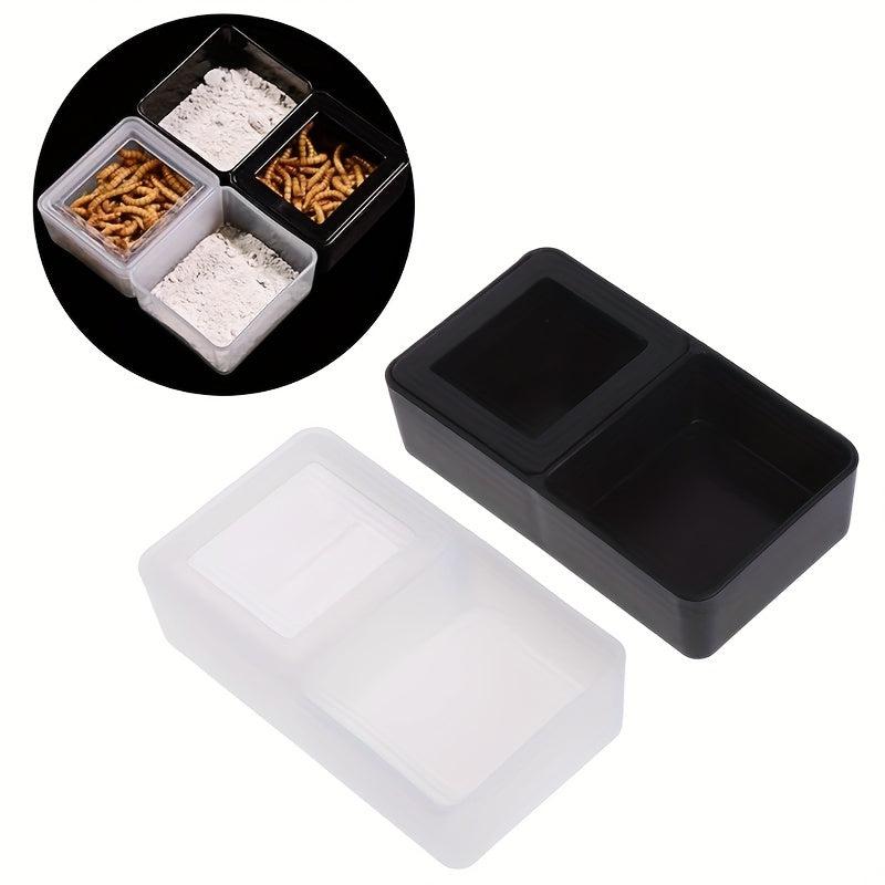 Double Bowl Reptile Feeder for Lizards Turtles Geckos