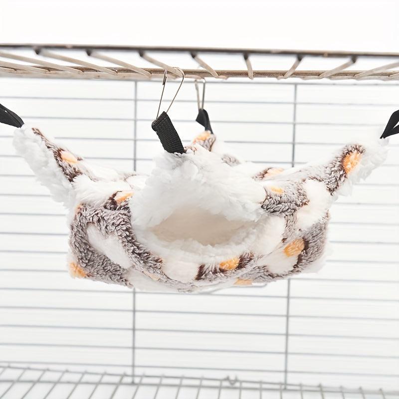 Double Layer Pet Hammock Cozy Sleeping Bag for Chinchilla Parrot Guinea Pig