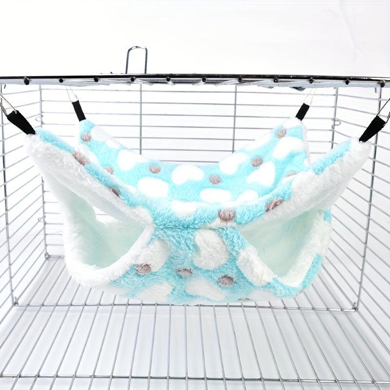 Double Layer Pet Hammock Cozy Sleeping Bag for Chinchilla Parrot Guinea Pig