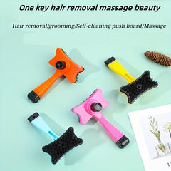 Pet Comb Dog Hair Removal Comb Self-cleaning Comb