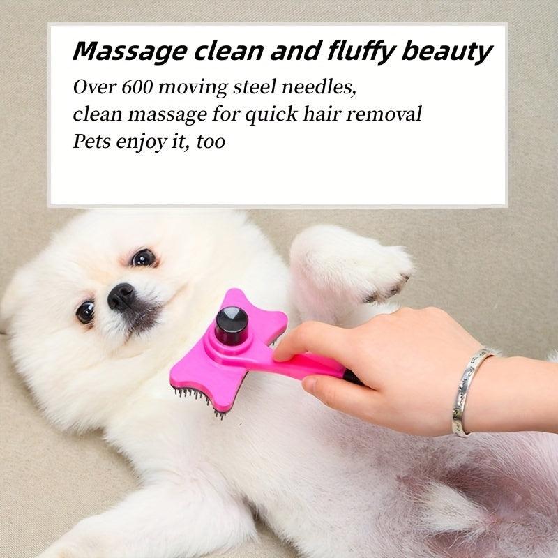 Pet Comb Dog Hair Removal Comb Self-cleaning Comb