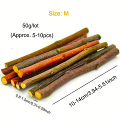 50g Tree Branch Chew Stick Molar Toy for Small Pets