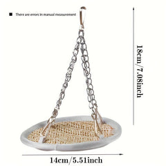 Pet Hanging Bed Grass Woven Hammock for Small Pets