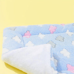 Flannel Rabbit Blanket Sleeping Pad for Small Pets