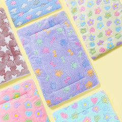 Flannel Rabbit Blanket Sleeping Pad for Small Pets